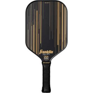 Franklin Sports Pro Pickleball Paddles – Signature Series Pro Pickleball Paddle with MaxGrit Surface – USA Pickleball (USAPA) Approved Tournament Pickleball Paddles – 13mm + 16mm Polypropylene Cores(Black/Gold)