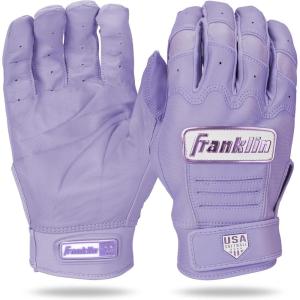 Franklin Sports USA Softball Women’s Batting Gloves -Fastpitch + Slowpitch Girl’s Gloves – Adult + Youth Pairs(Lilac)