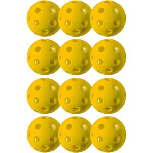 Franklin Sports X-26 Indoor Pickleballs – 3 Pack, 12 Pack & 100 Pack Bulk – USAPA Approved Tournament Pickleballs – Multiple Colors(Yellow)