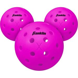 Franklin Sports X-40 Outdoor Pickleballs – Official Ball of USA Pickleball, APP Tour + US Open – Regulation Size(Purple)