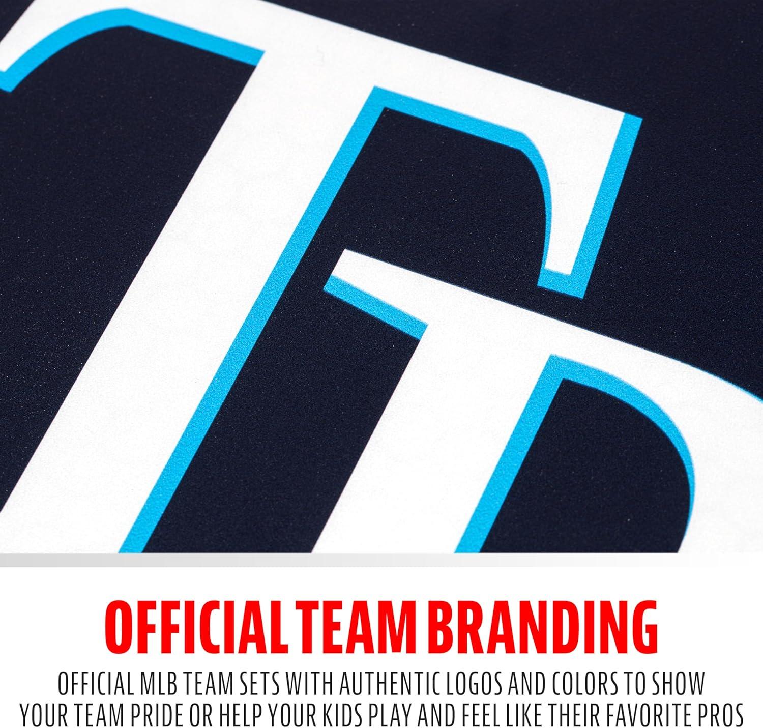 imageFranklin Sports MLB Team Pickleball Paddles Official MLB Baseball Team Logo Colors Pickleball Paddles Signature Series 13MM Pickleball Paddle with MaxGrit USA Pickleball USAPA ApprovedTampa Bay Rays