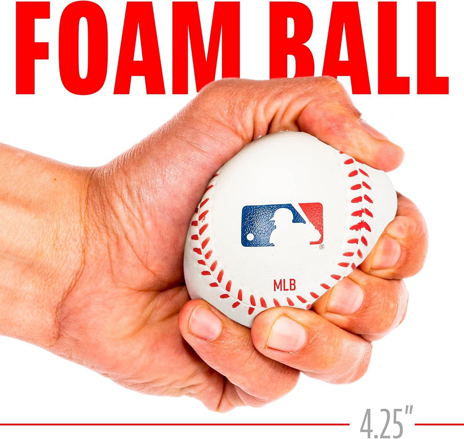 imageFranklin Sports MLB Youth Teeball Glove and Ball Set Kids Baseball and Teeball Perfect First Kids Glove 95quotOrangeBlack