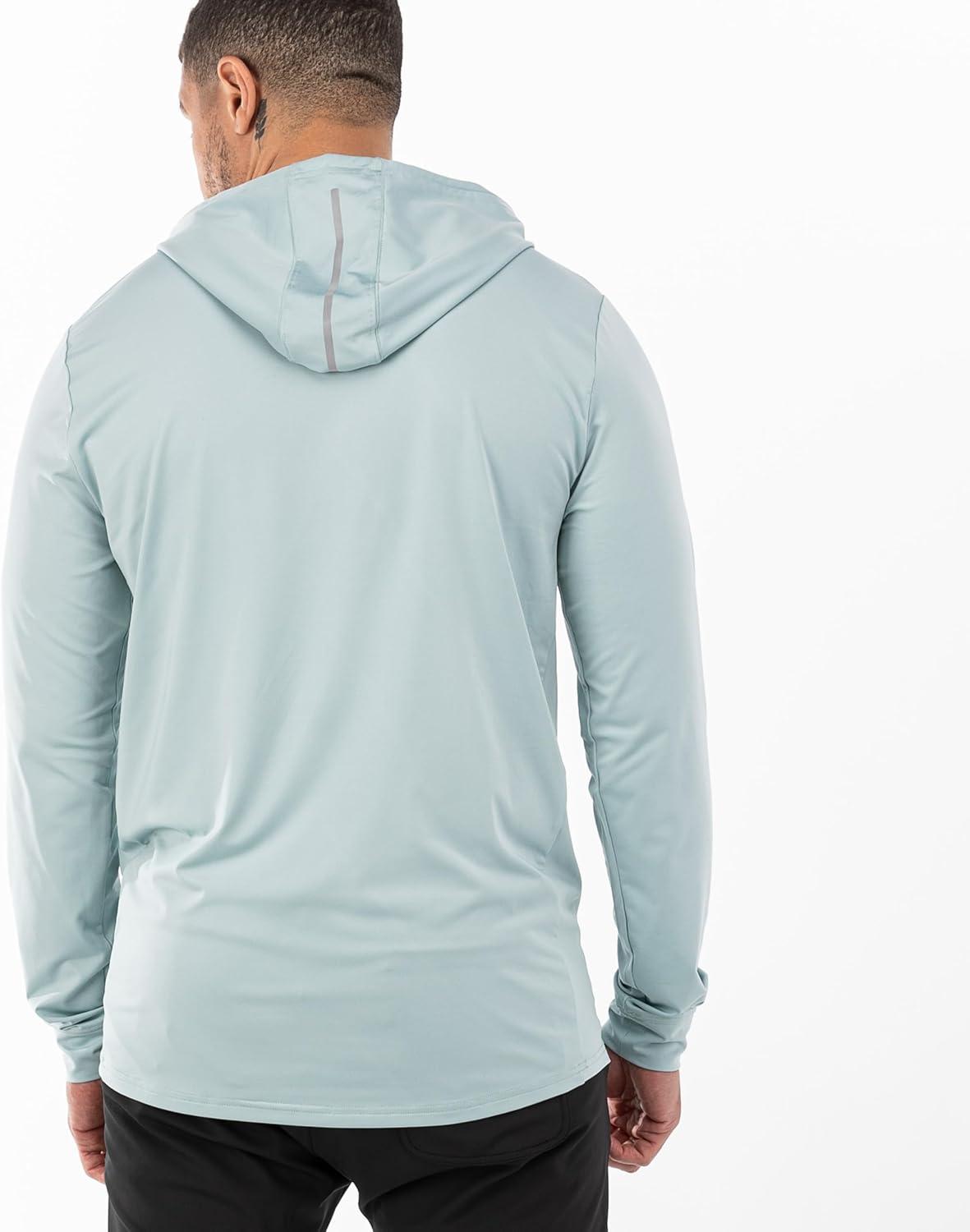 imageFranklin Sports Mens Athletic Lightweight Pickleball Hoodie Quick Dry Sport Sweatshirt Breathable PulloverAqua