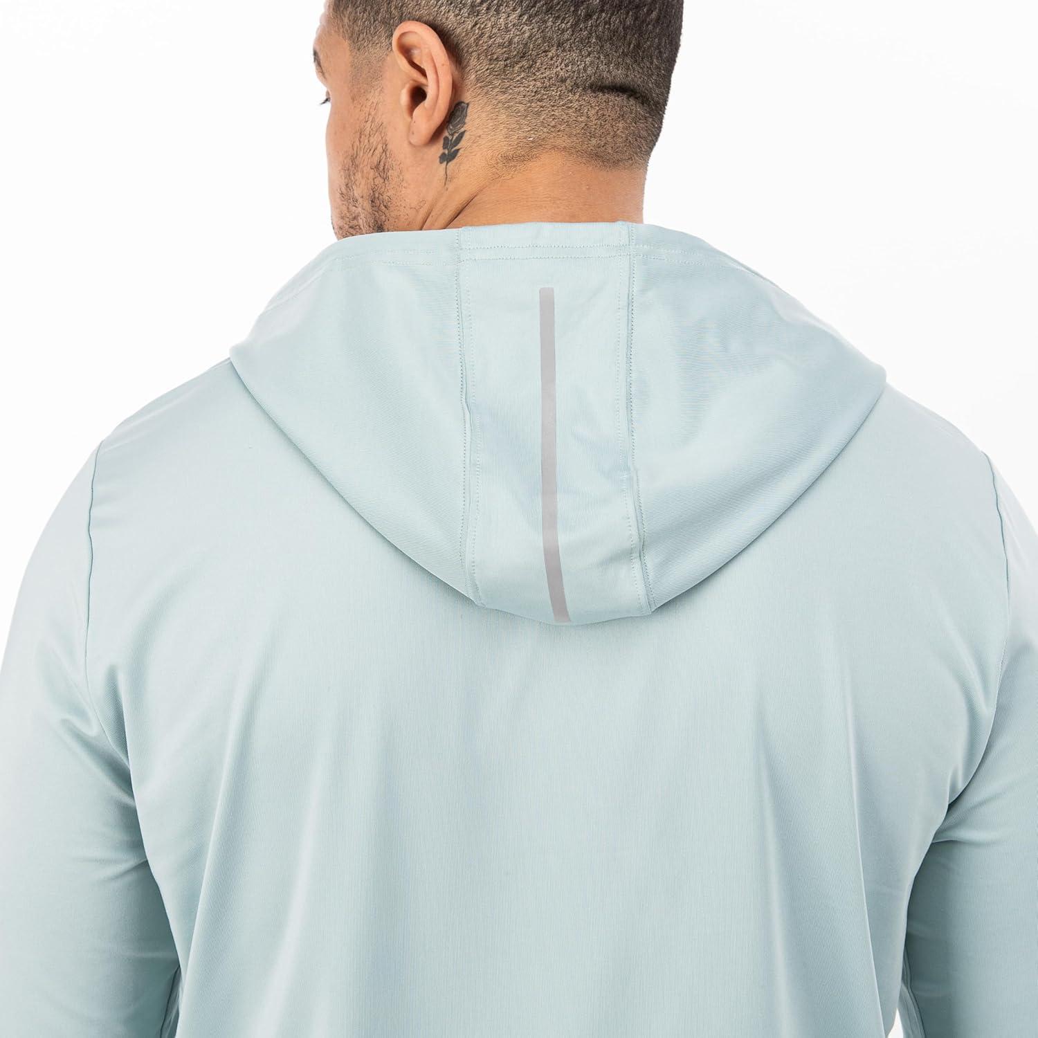 imageFranklin Sports Mens Athletic Lightweight Pickleball Hoodie Quick Dry Sport Sweatshirt Breathable PulloverAqua