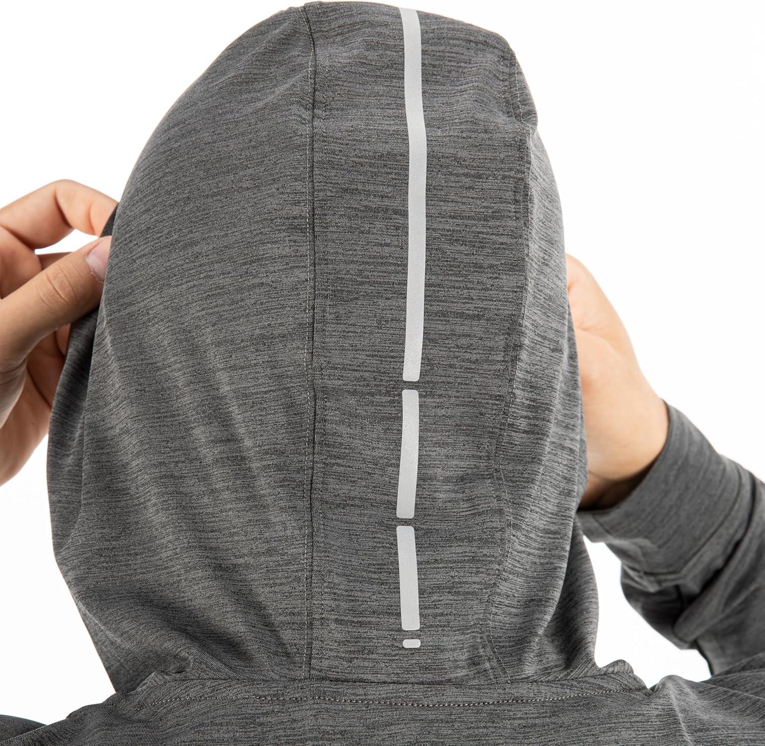 imageFranklin Sports Mens Athletic Lightweight Pickleball Hoodie Quick Dry Sport Sweatshirt Breathable PulloverCharcoal