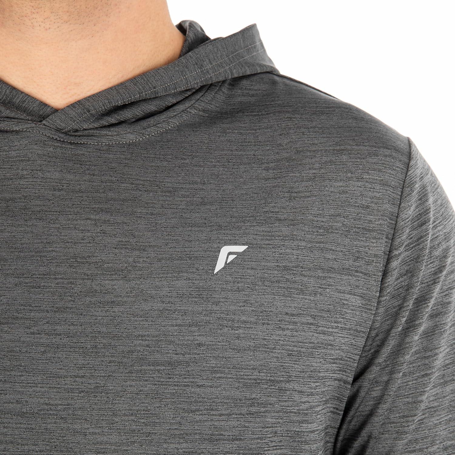 imageFranklin Sports Mens Athletic Lightweight Pickleball Hoodie Quick Dry Sport Sweatshirt Breathable PulloverCharcoal