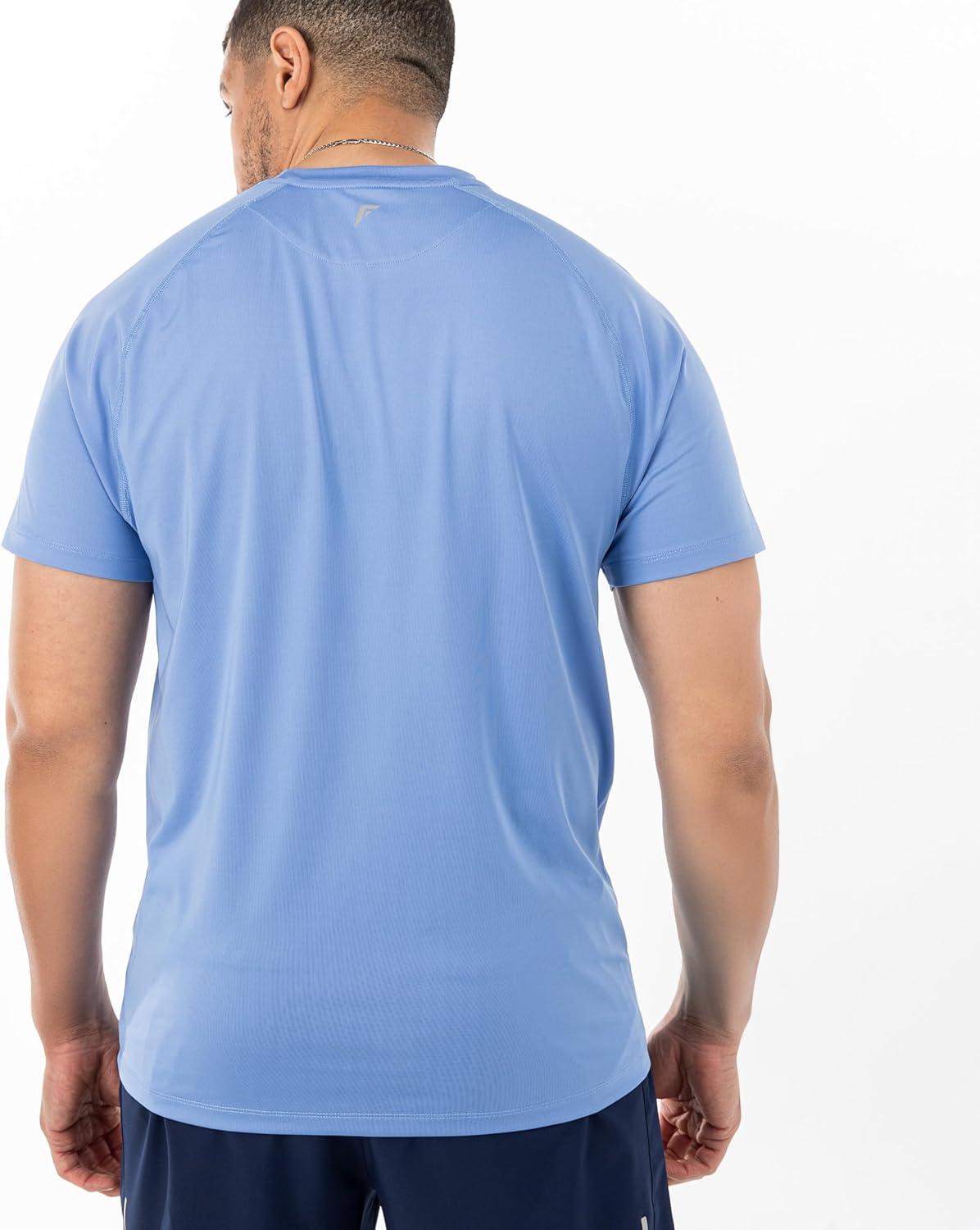 imageFranklin Sports Mens Performance Pickleball TShirt Workout Short Sleeve Quick Dry Athletic FabricBlue