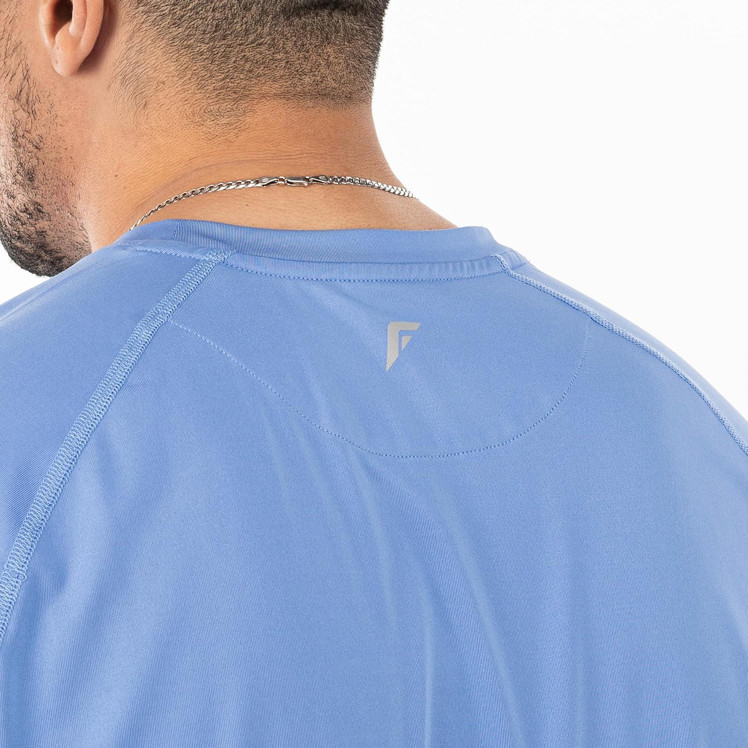 imageFranklin Sports Mens Performance Pickleball TShirt Workout Short Sleeve Quick Dry Athletic FabricBlue