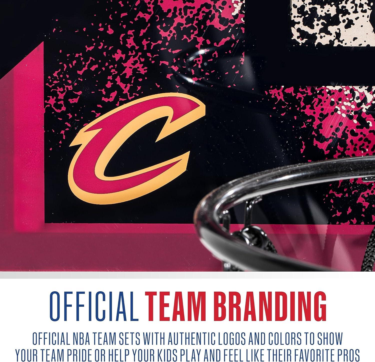 imageFranklin Sports NBA Team Over the Door Basketball Hoops Kids Indoor Mini Basketball Hoop Ball Set NBA Fan Mini HoopsCleveland Cavaliers