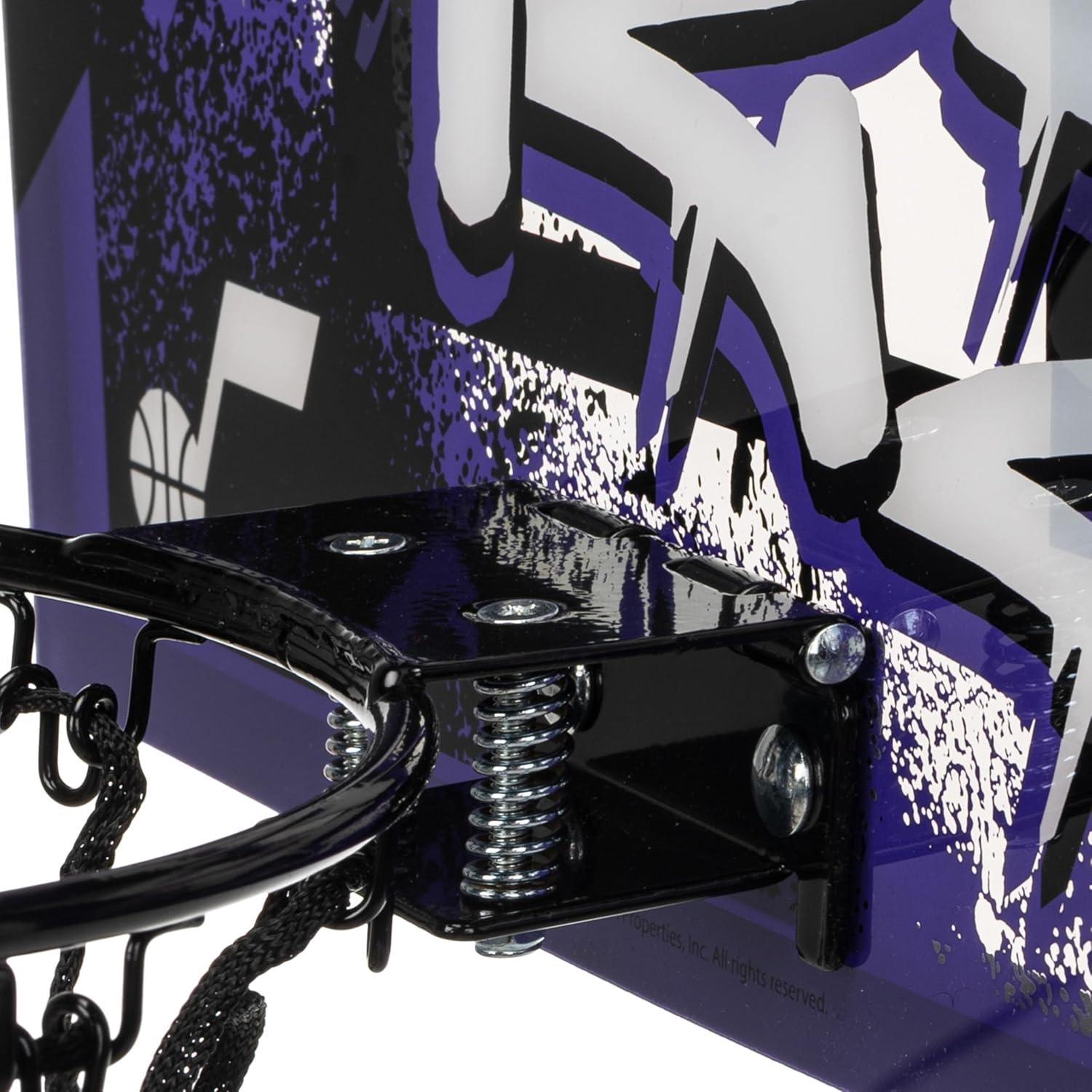 imageFranklin Sports NBA Team Over the Door Basketball Hoops Kids Indoor Mini Basketball Hoop Ball Set NBA Fan Mini HoopsUtah Jazz 2