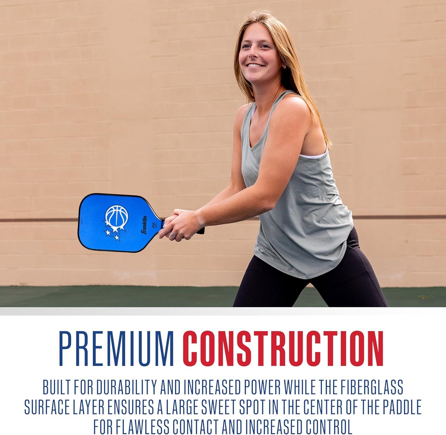 imageFranklin Sports NBA Team Pickleball Paddles Official NBA Basketball Team Logo Pickleball Paddles Signature Series 13MM Pickleball Paddle with MaxGrit USA Pickleball USAPA ApprovedOrlando Magic 2