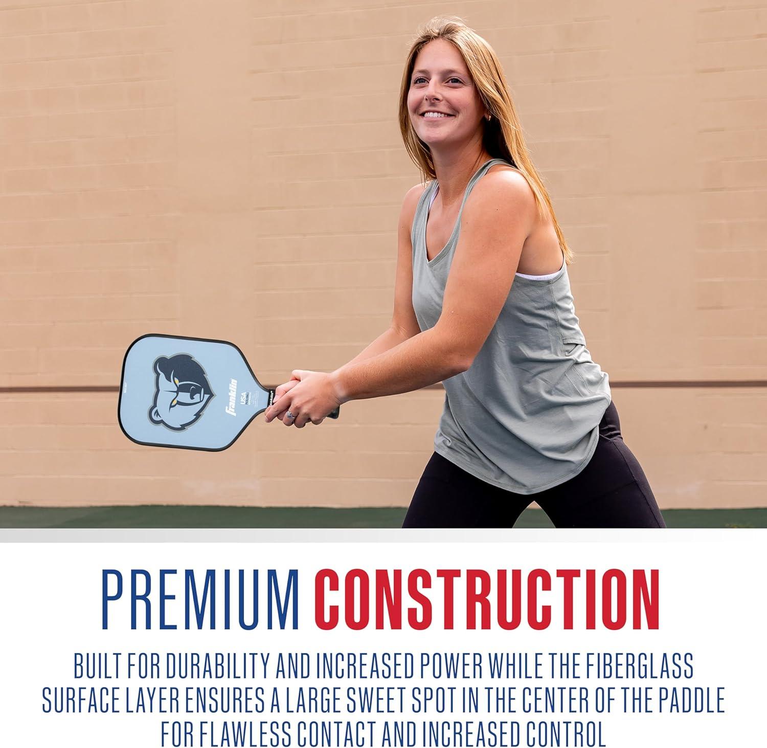 imageFranklin Sports NBA Team Pickleball Paddles Official NBA Basketball Team Logo Pickleball Paddles Signature Series 13MM Pickleball Paddle with MaxGrit USA Pickleball USAPA ApprovedMemphis Grizzlies