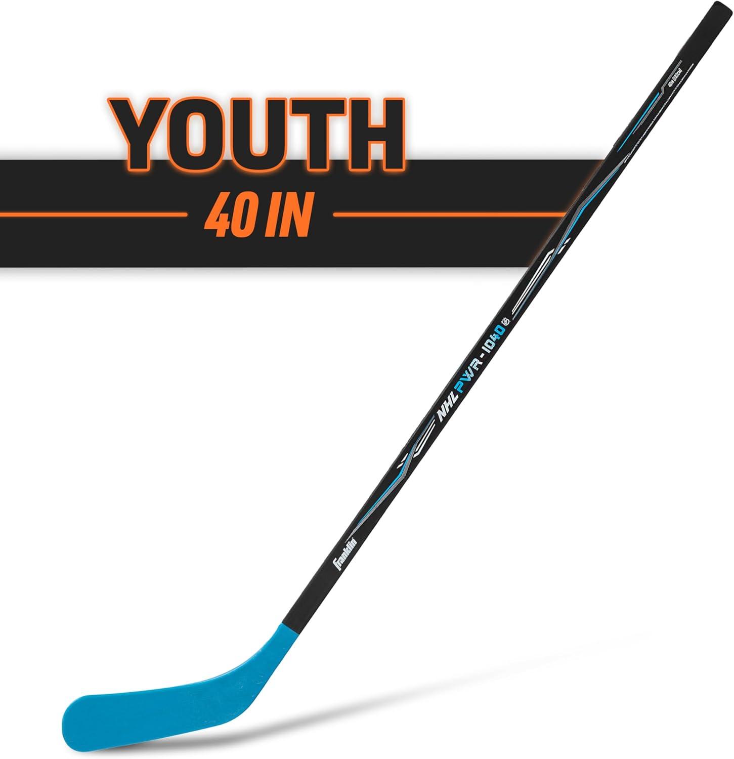 imageFranklin Sports NHL Kids Street Hockey Sticks Youth Junior Senior Sticks Right Left Handed 40quot 48quot 56quotBlueBlack
