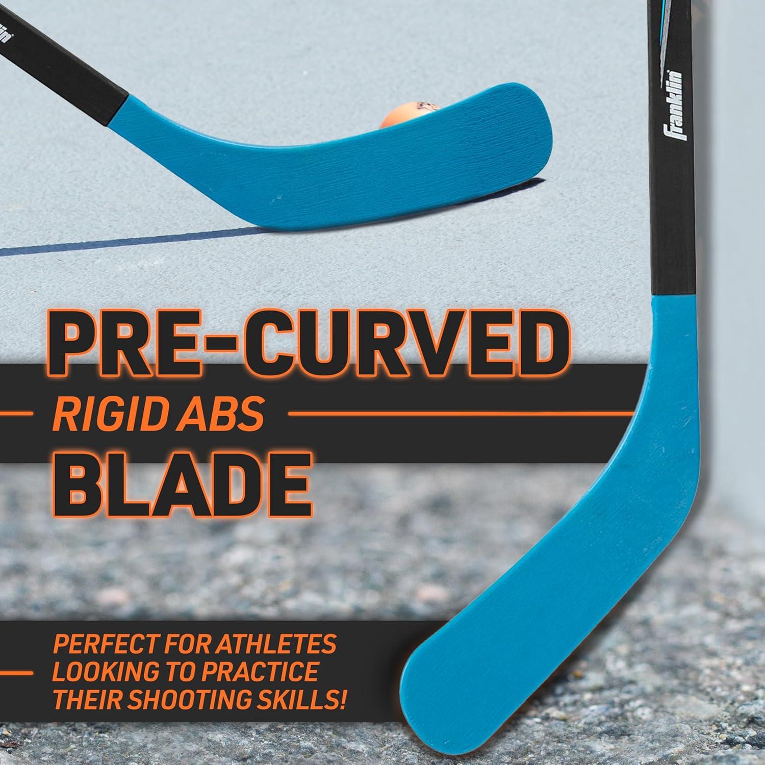 imageFranklin Sports NHL Kids Street Hockey Sticks Youth Junior Senior Sticks Right Left Handed 40quot 48quot 56quotBlueBlack