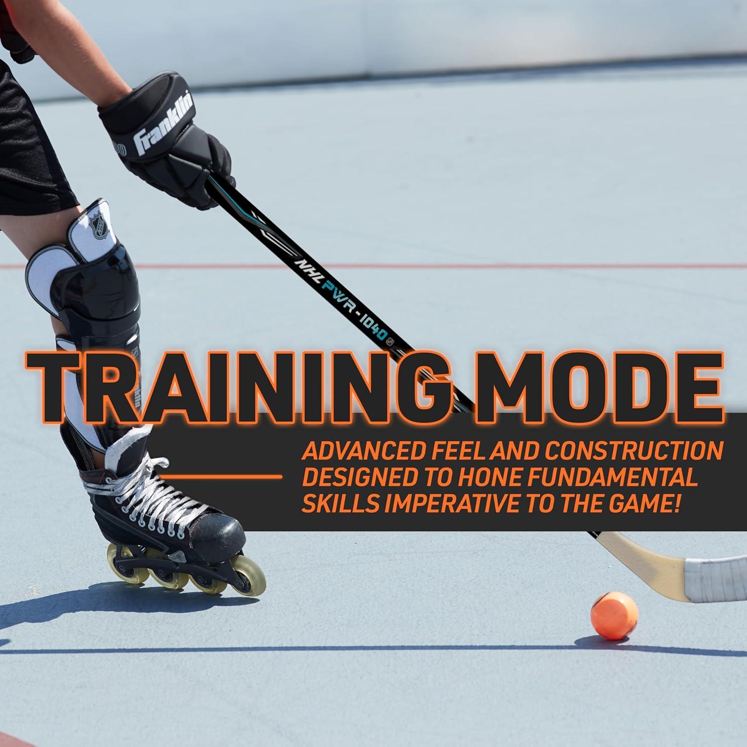 imageFranklin Sports NHL Kids Street Hockey Sticks Youth Junior Senior Sticks Right Left Handed 40quot 48quot 56quotWhiteBlackBlue