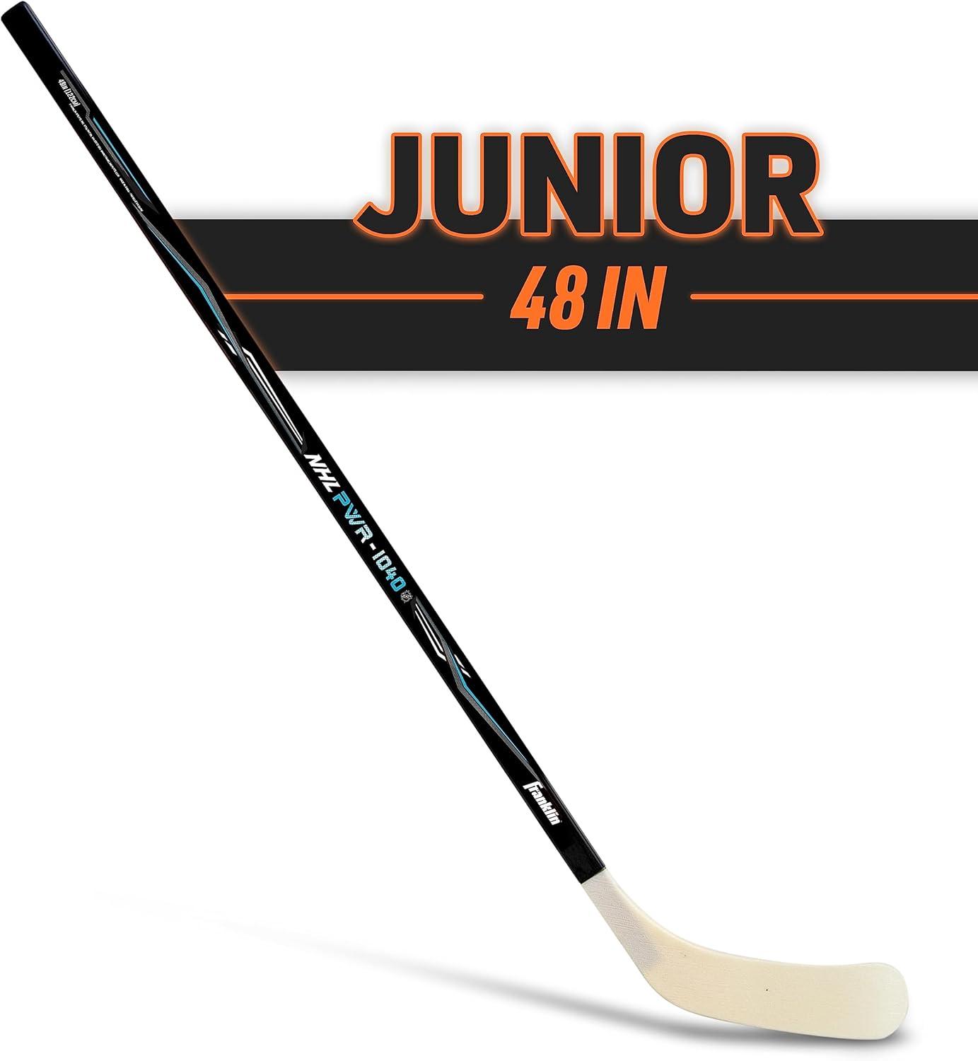imageFranklin Sports NHL Kids Street Hockey Sticks Youth Junior Senior Sticks Right Left Handed 40quot 48quot 56quotWhiteBlackBlue