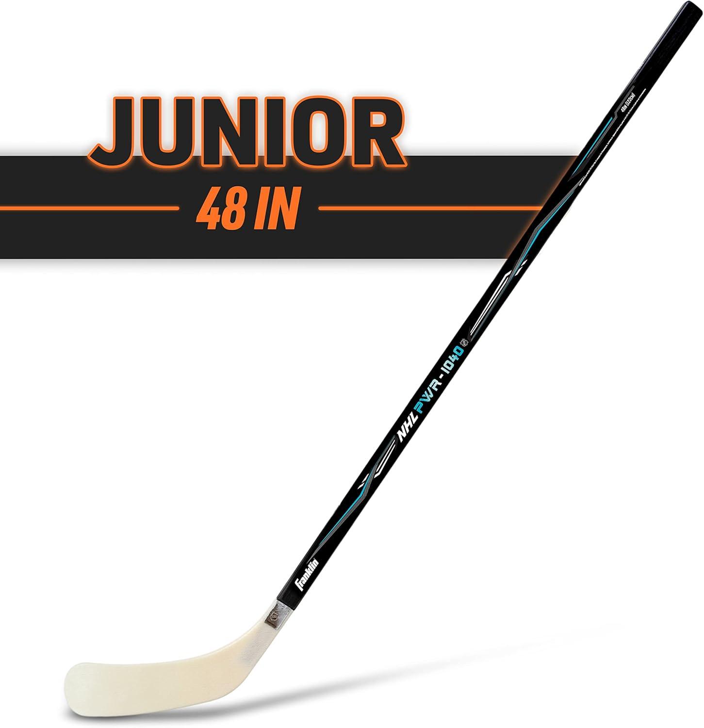 imageFranklin Sports NHL Kids Street Hockey Sticks Youth Junior Senior Sticks Right Left Handed 40quot 48quot 56quotWhiteBlackBlue