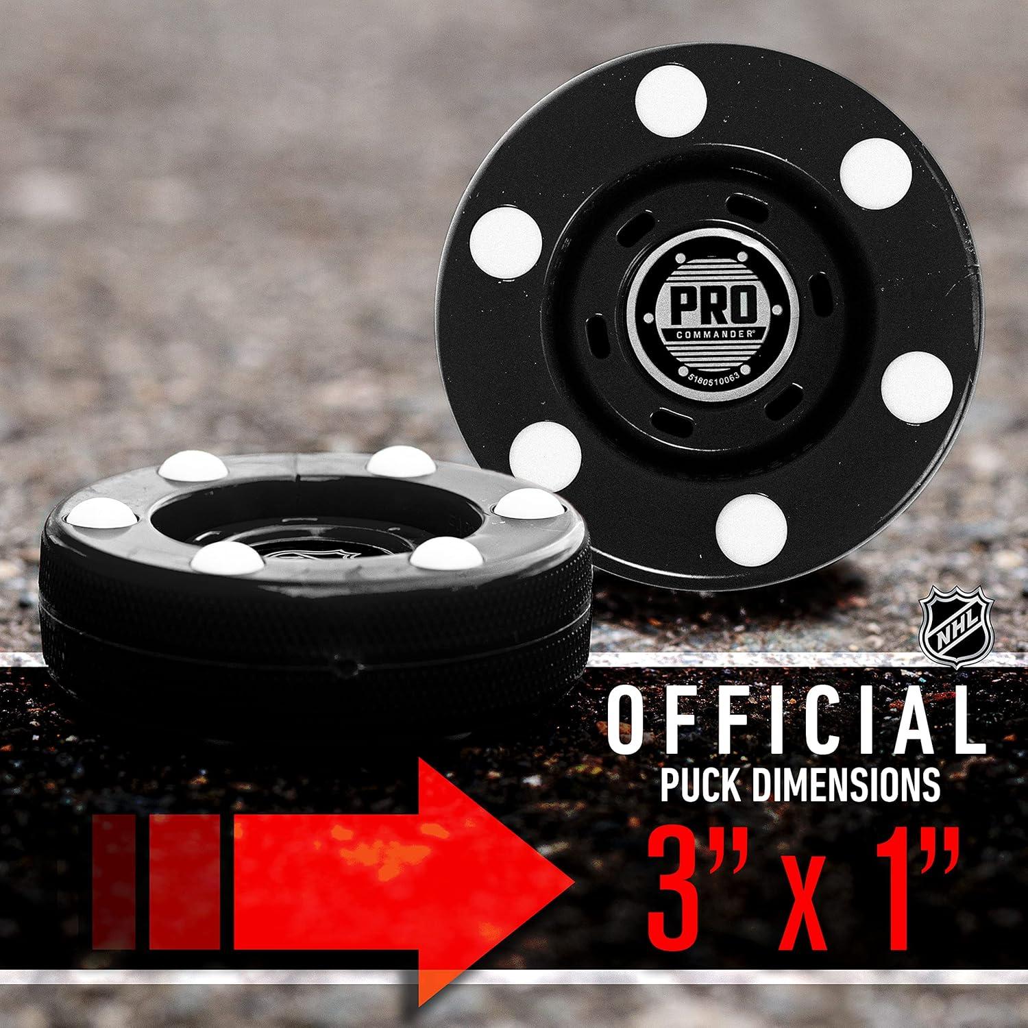 imageFranklin Sports NHL Street Roller Hockey Pucks Pro Commander Outdoor Roller Hockey Pucks for Practice Training Outdoor Hockey Street Pucks with Rollers 24 Bulk Packs 6 Packs Single PucksBlack Pack of 24