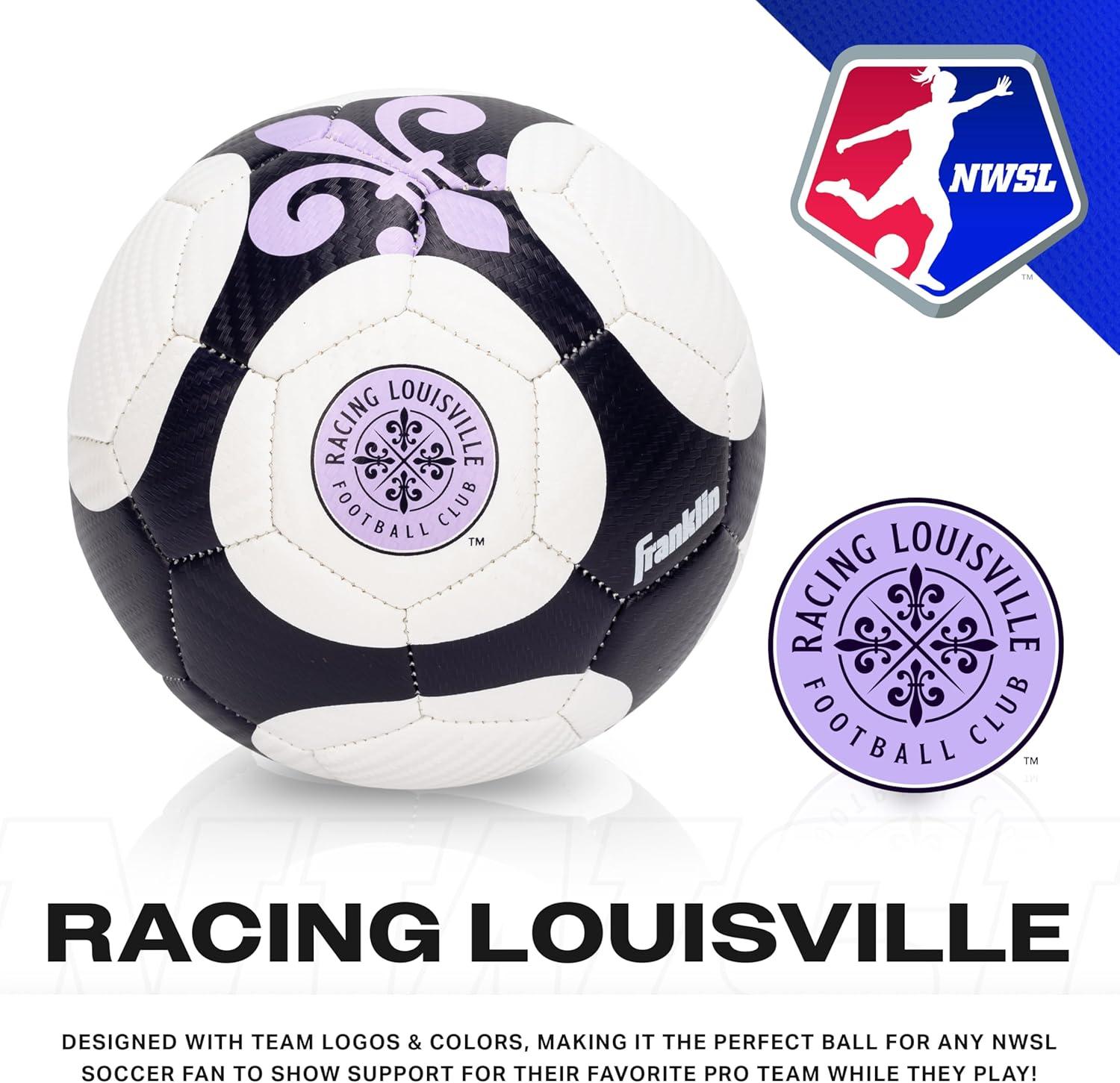 imageFranklin Sports NWSL Team Soccer Balls Soccer Balls for Kids Adults Boys Girls Soccer Balls Official NWSL Team Soccer Ball Available in Official Size 5 or Mini Size 1Racing Louisville FC