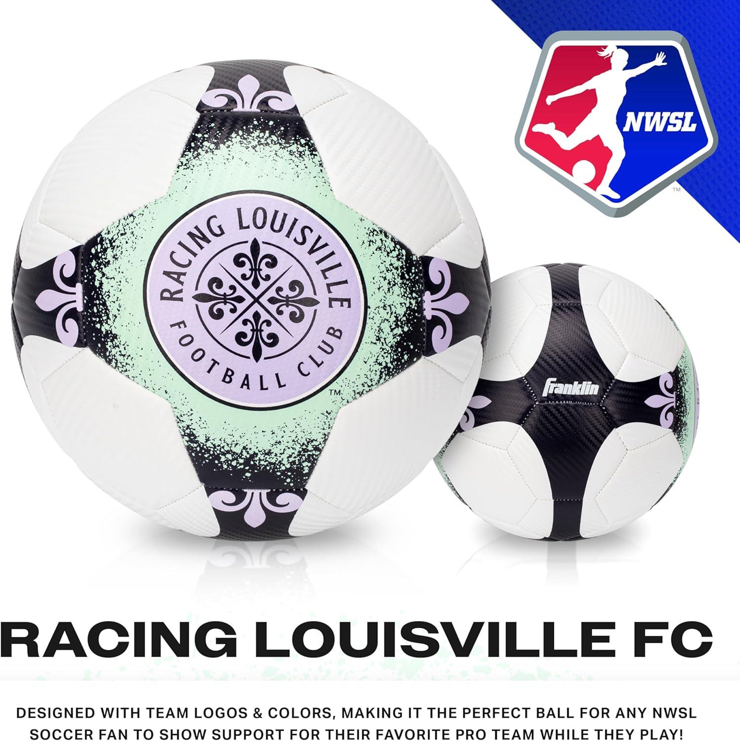 imageFranklin Sports NWSL Team Soccer Balls Soccer Balls for Kids Adults Boys Girls Soccer Balls Official NWSL Team Soccer Ball Available in Official Size 5 or Mini Size 1Racing Louisville FC