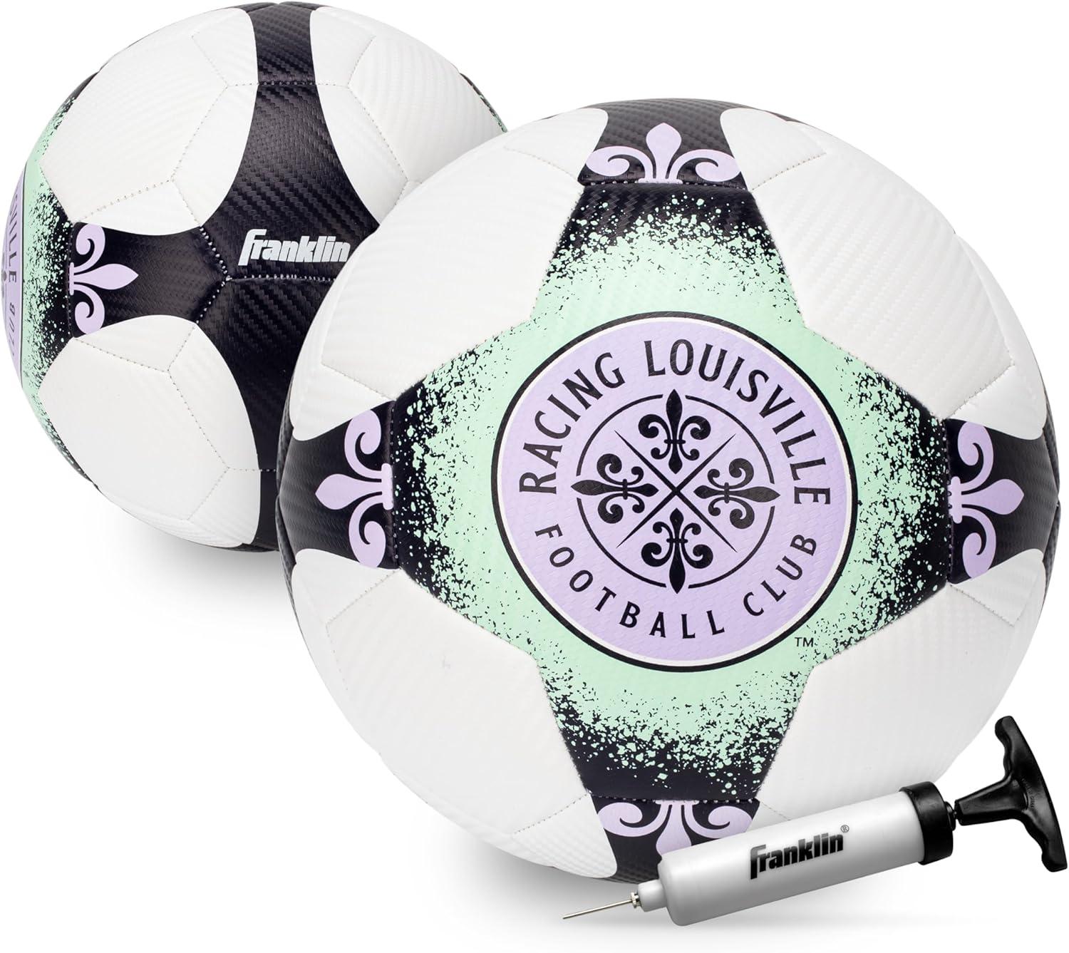 imageFranklin Sports NWSL Team Soccer Balls Soccer Balls for Kids Adults Boys Girls Soccer Balls Official NWSL Team Soccer Ball Available in Official Size 5 or Mini Size 1Racing Louisville FC