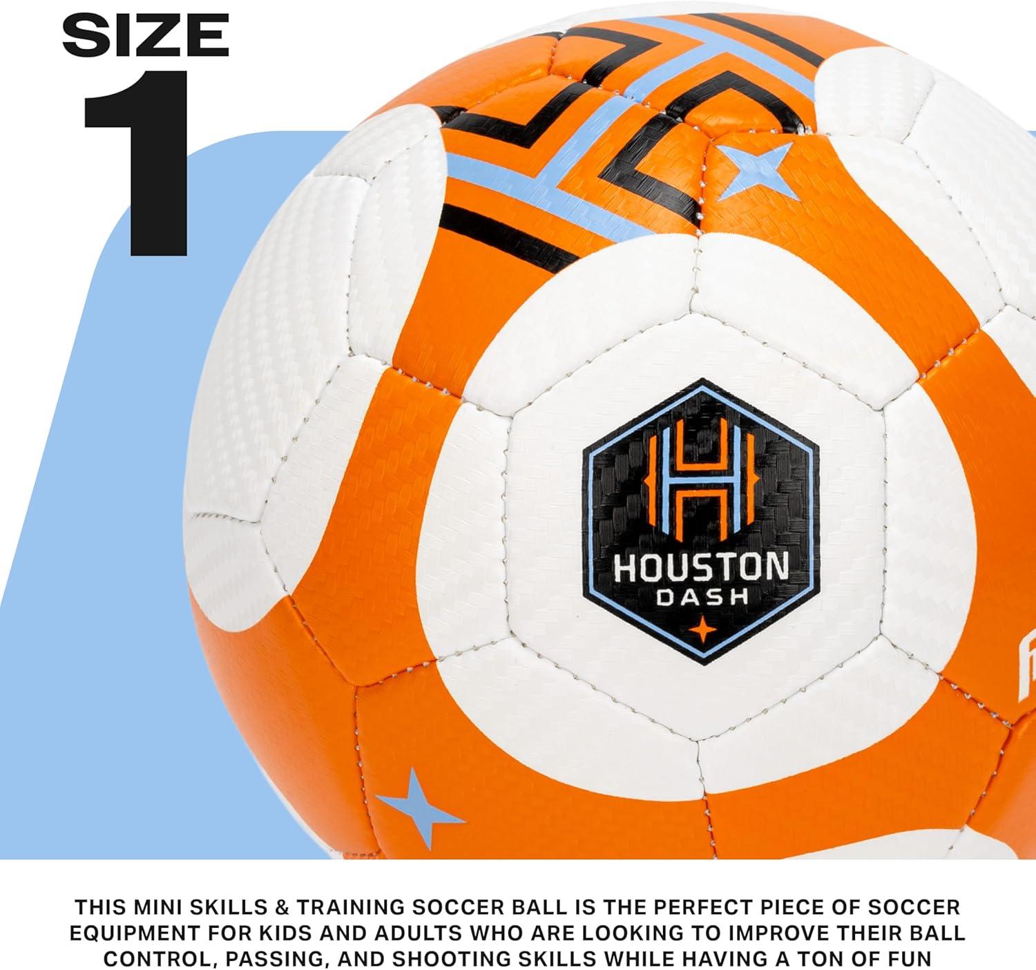 imageFranklin Sports NWSL Team Soccer Balls Soccer Balls for Kids Adults Boys Girls Soccer Balls Official NWSL Team Soccer Ball Available in Official Size 5 or Mini Size 1Houston Dash