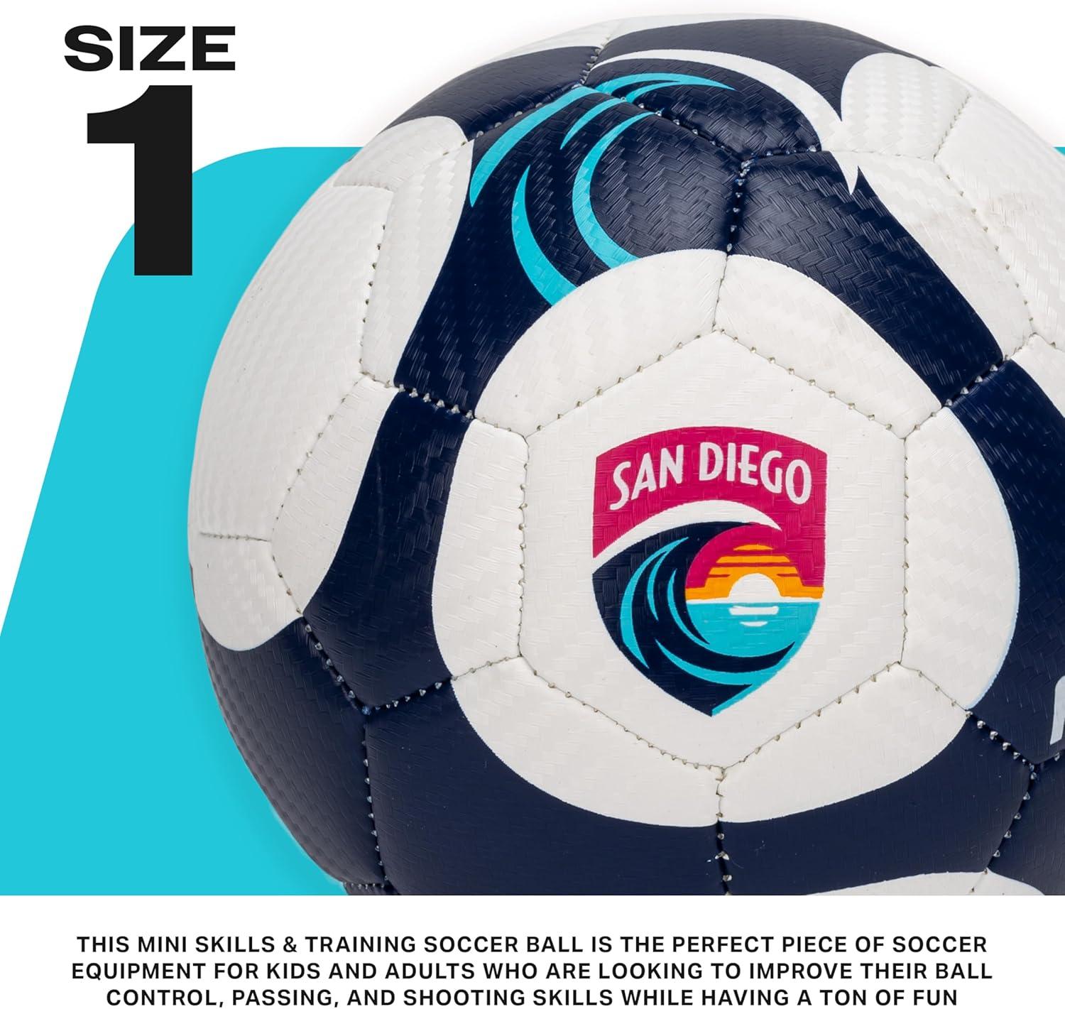 imageFranklin Sports NWSL Team Soccer Balls Soccer Balls for Kids Adults Boys Girls Soccer Balls Official NWSL Team Soccer Ball Available in Official Size 5 or Mini Size 1San Diego Wave FC