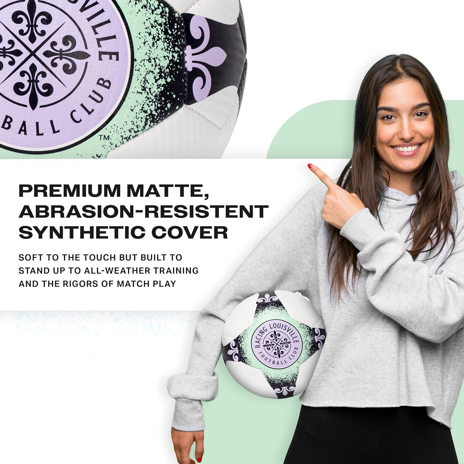 imageFranklin Sports NWSL Team Soccer Balls Soccer Balls for Kids Adults Boys Girls Soccer Balls Official NWSL Team Soccer Ball Available in Official Size 5 or Mini Size 1Racing Louisville FC