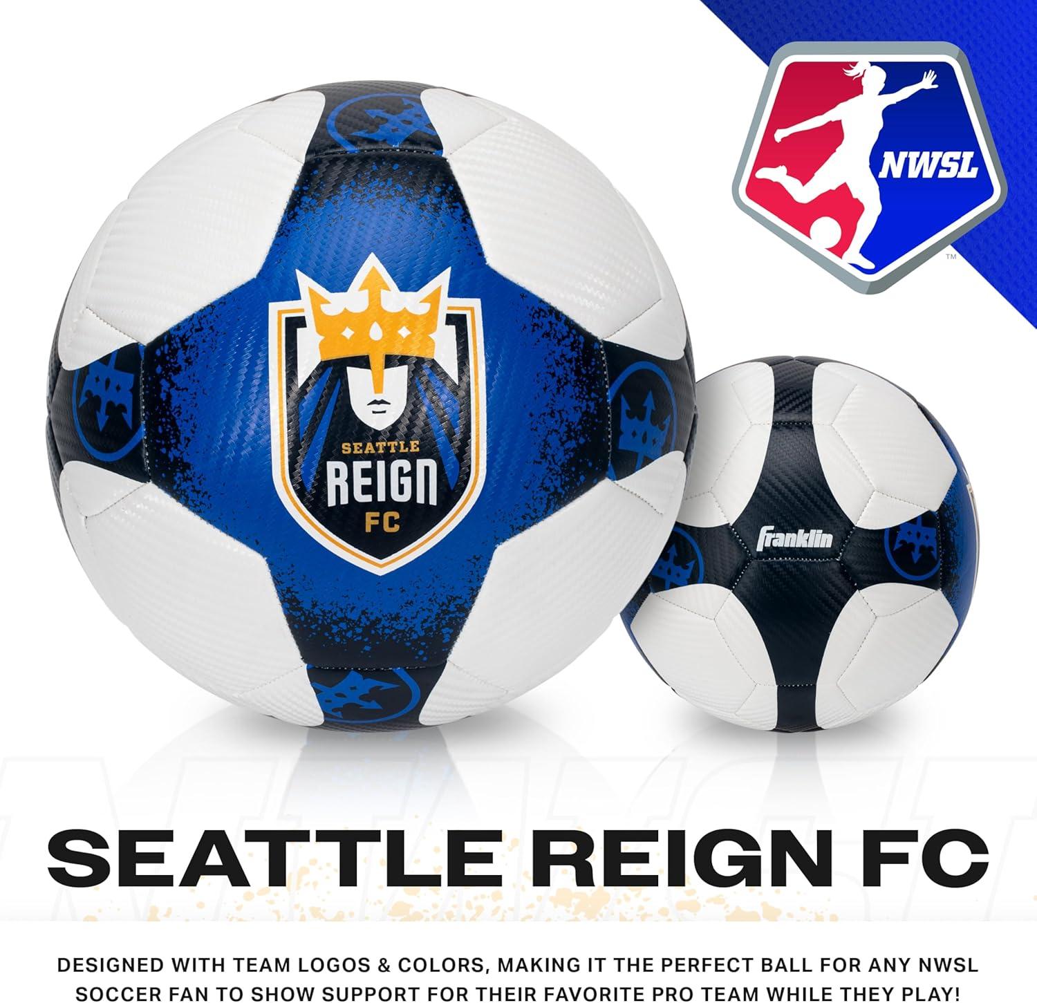 imageFranklin Sports NWSL Team Soccer Balls Soccer Balls for Kids Adults Boys Girls Soccer Balls Official NWSL Team Soccer Ball Available in Official Size 5 or Mini Size 1Seattle Reign FC