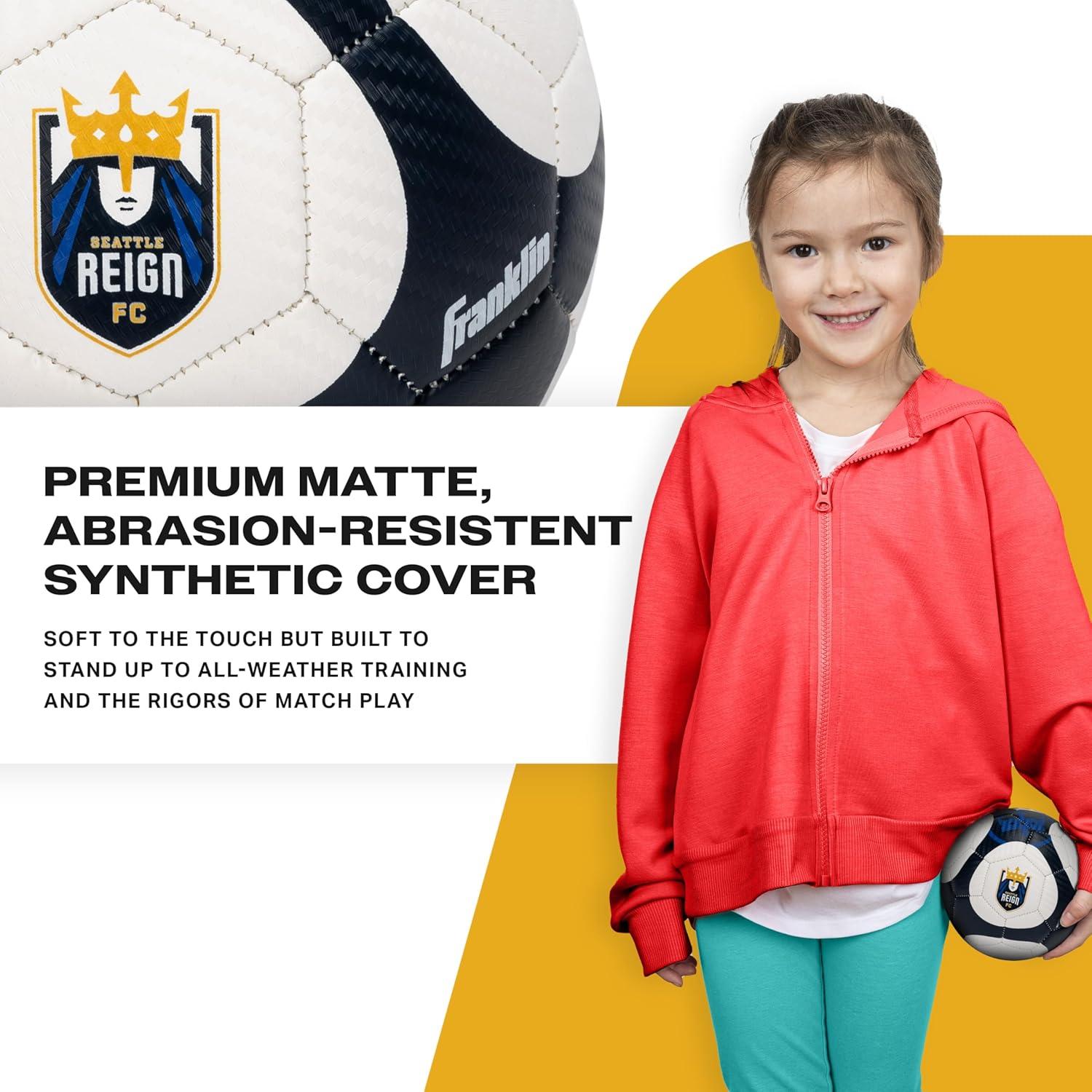 imageFranklin Sports NWSL Team Soccer Balls Soccer Balls for Kids Adults Boys Girls Soccer Balls Official NWSL Team Soccer Ball Available in Official Size 5 or Mini Size 1Seattle Reign FC