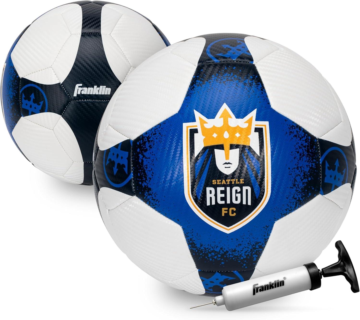 imageFranklin Sports NWSL Team Soccer Balls Soccer Balls for Kids Adults Boys Girls Soccer Balls Official NWSL Team Soccer Ball Available in Official Size 5 or Mini Size 1Seattle Reign FC