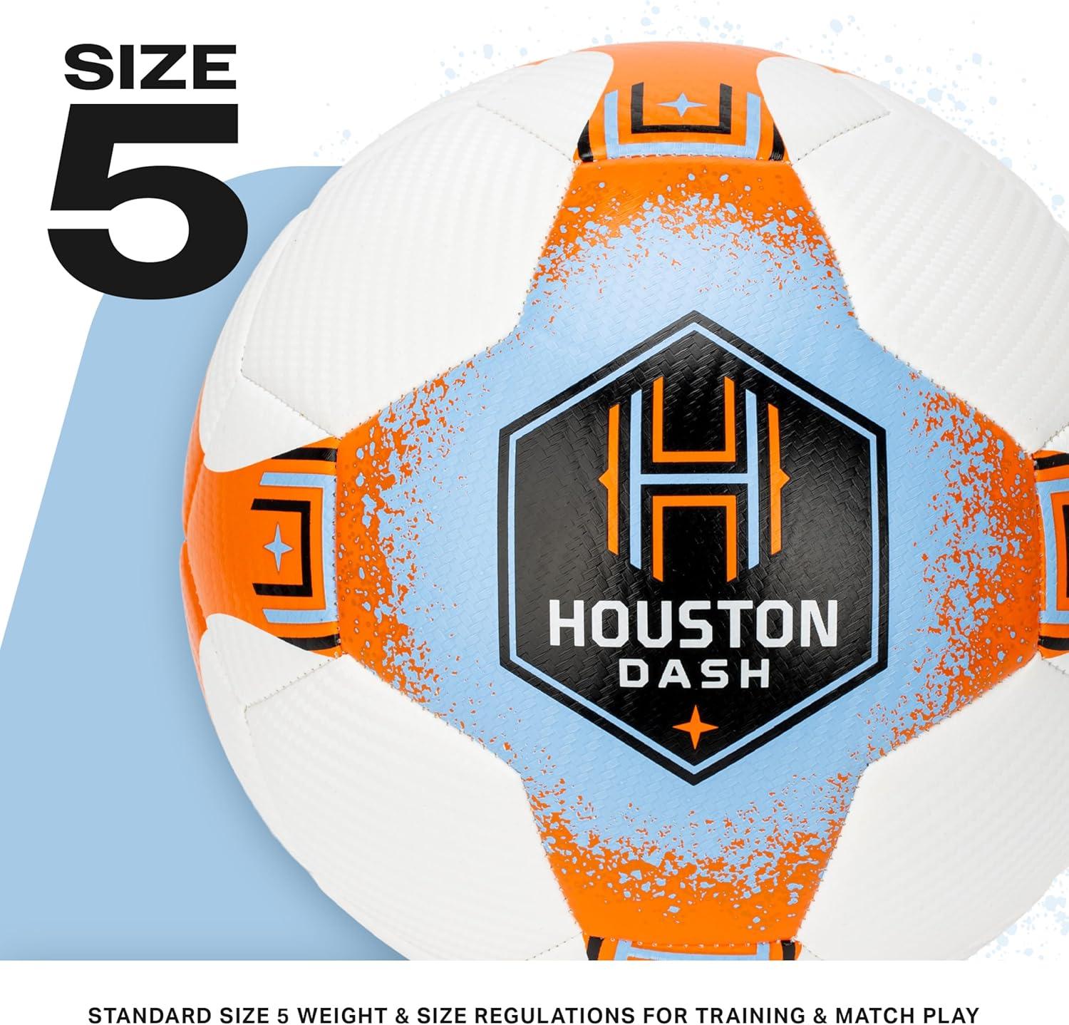 imageFranklin Sports NWSL Team Soccer Balls Soccer Balls for Kids Adults Boys Girls Soccer Balls Official NWSL Team Soccer Ball Available in Official Size 5 or Mini Size 1Houston Dash
