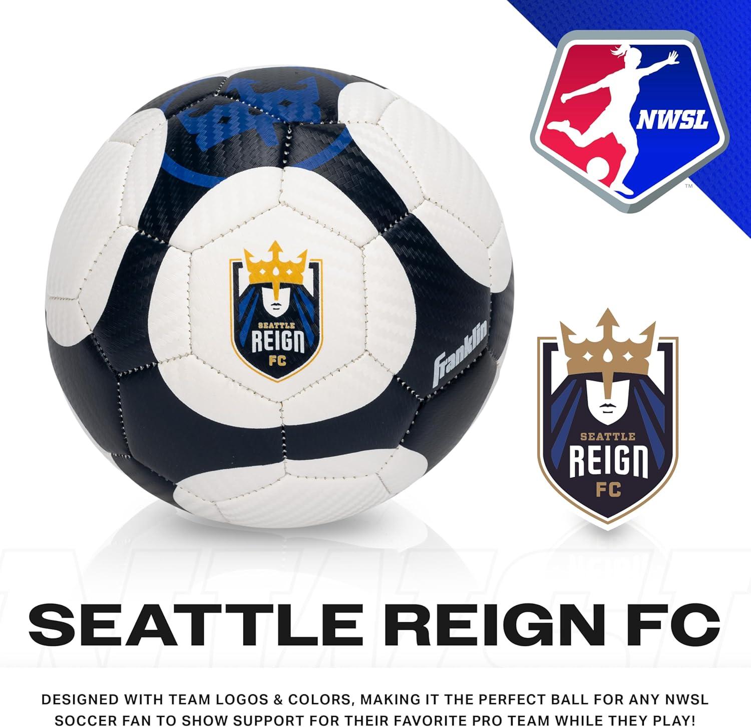 imageFranklin Sports NWSL Team Soccer Balls Soccer Balls for Kids Adults Boys Girls Soccer Balls Official NWSL Team Soccer Ball Available in Official Size 5 or Mini Size 1Seattle Reign FC