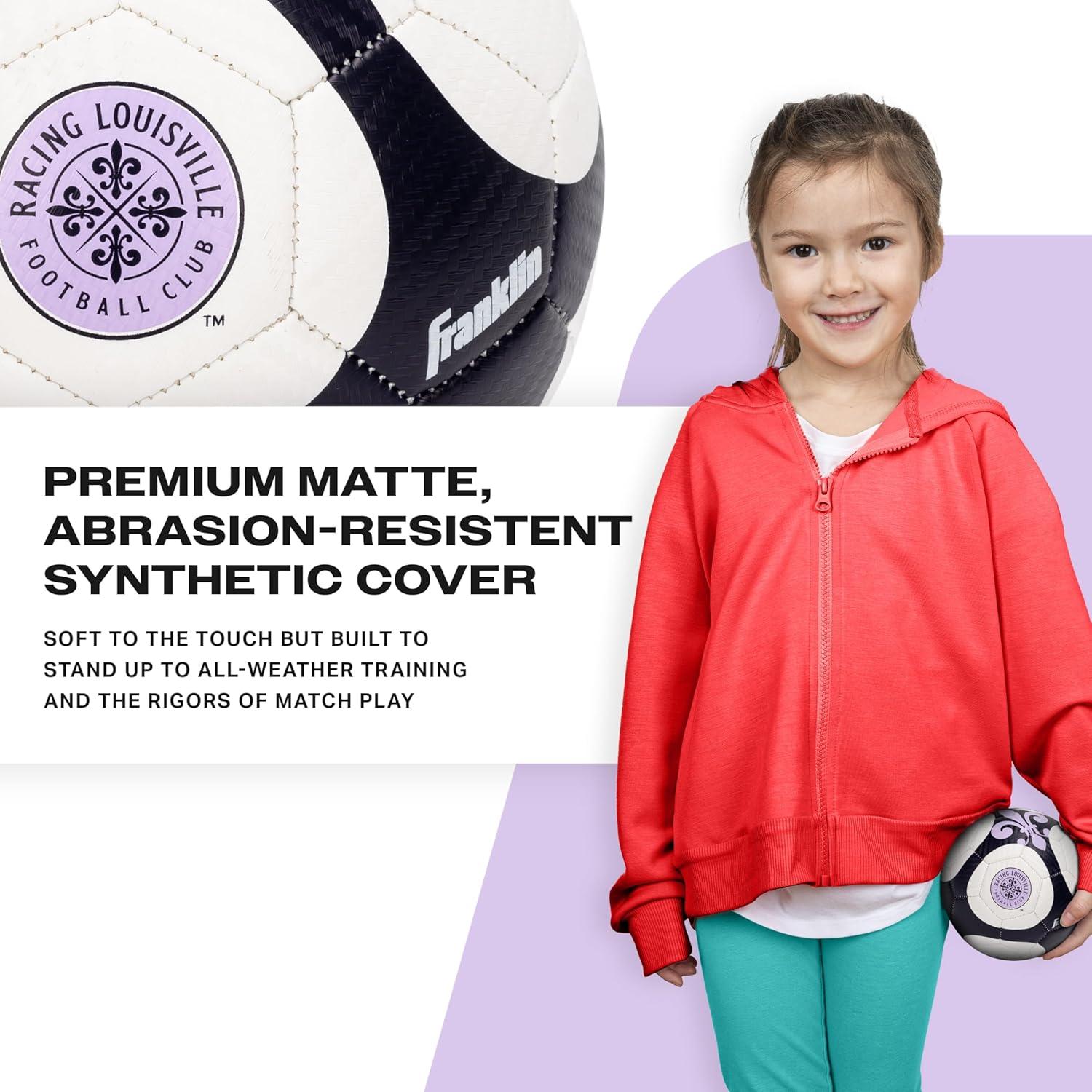 imageFranklin Sports NWSL Team Soccer Balls Soccer Balls for Kids Adults Boys Girls Soccer Balls Official NWSL Team Soccer Ball Available in Official Size 5 or Mini Size 1Racing Louisville FC