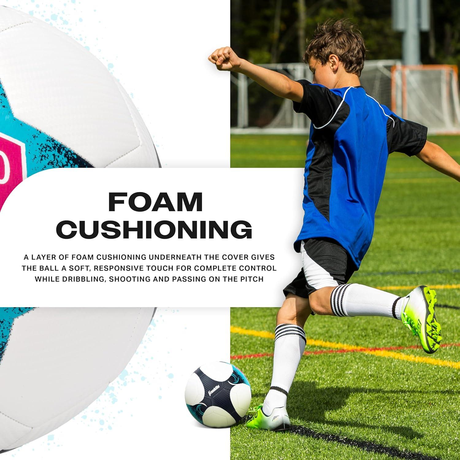 imageFranklin Sports NWSL Team Soccer Balls Soccer Balls for Kids Adults Boys Girls Soccer Balls Official NWSL Team Soccer Ball Available in Official Size 5 or Mini Size 1San Diego Wave FC