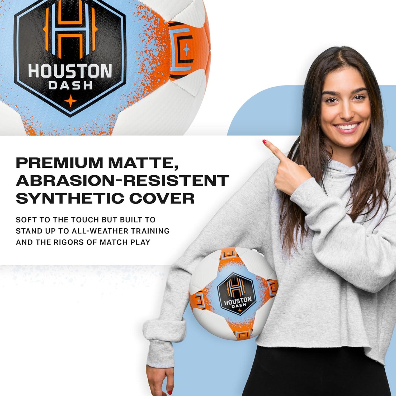 imageFranklin Sports NWSL Team Soccer Balls Soccer Balls for Kids Adults Boys Girls Soccer Balls Official NWSL Team Soccer Ball Available in Official Size 5 or Mini Size 1Houston Dash