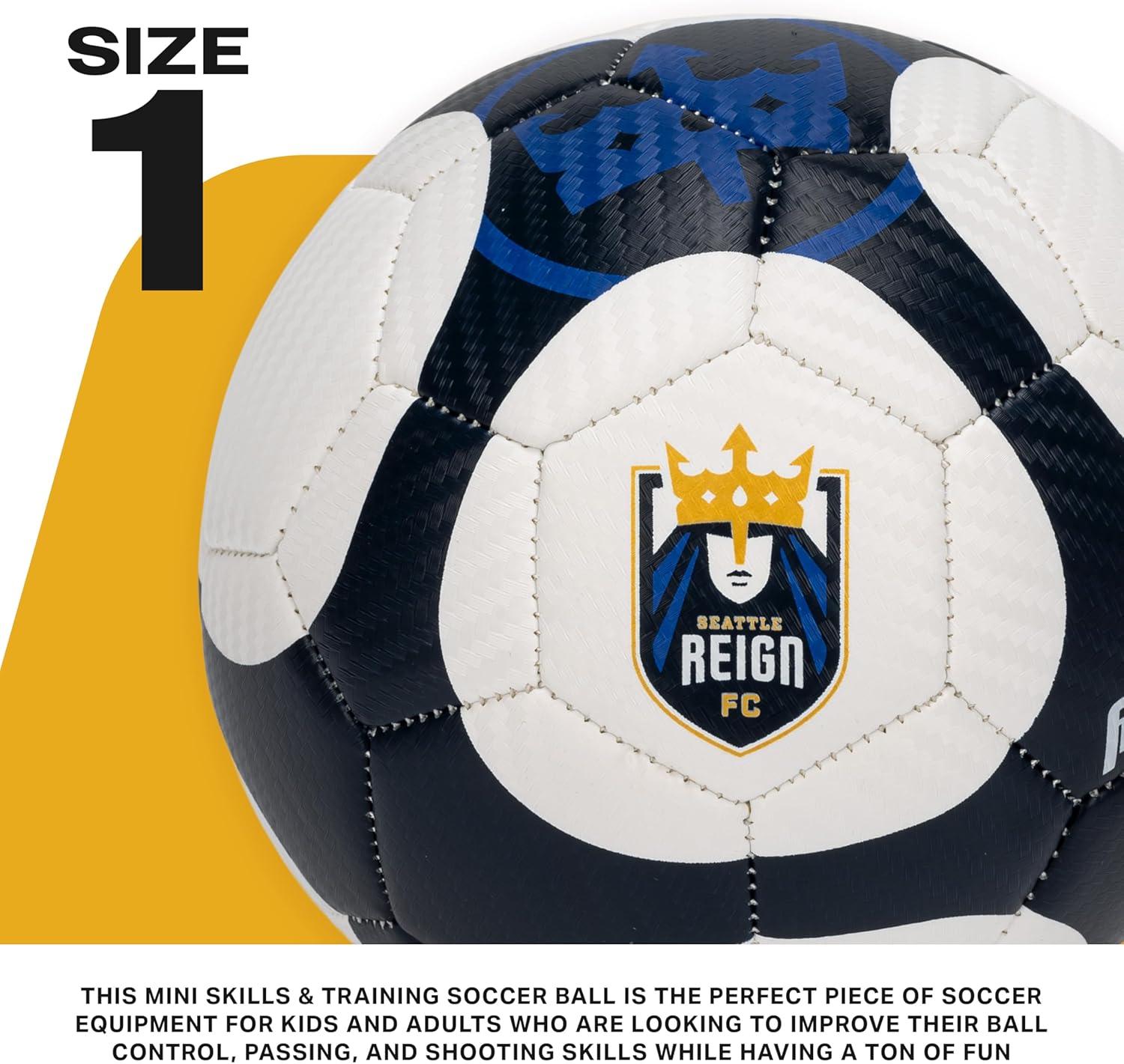 imageFranklin Sports NWSL Team Soccer Balls Soccer Balls for Kids Adults Boys Girls Soccer Balls Official NWSL Team Soccer Ball Available in Official Size 5 or Mini Size 1Seattle Reign FC