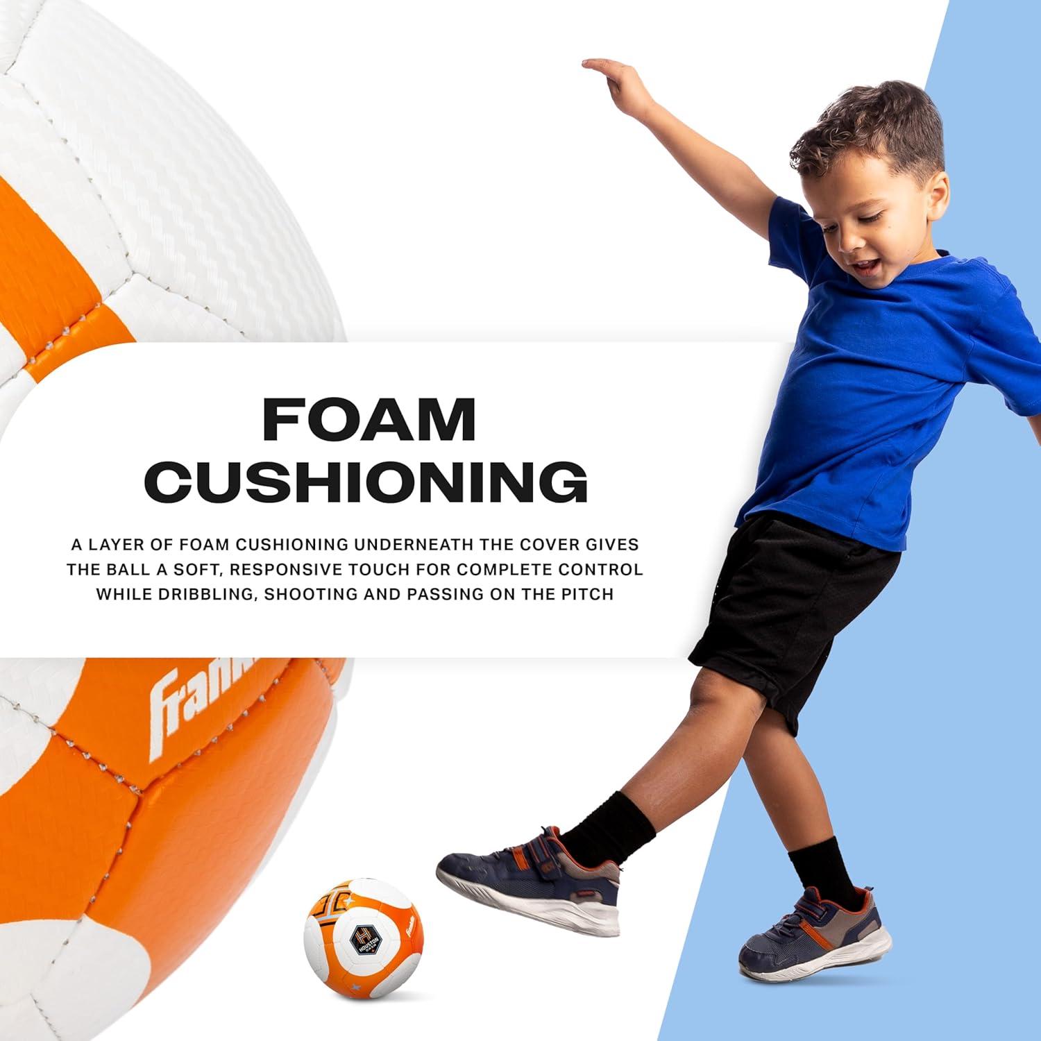 imageFranklin Sports NWSL Team Soccer Balls Soccer Balls for Kids Adults Boys Girls Soccer Balls Official NWSL Team Soccer Ball Available in Official Size 5 or Mini Size 1Houston Dash