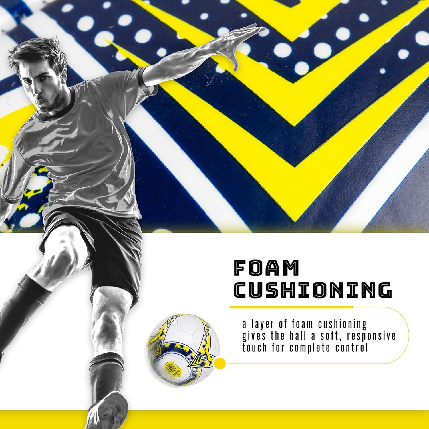 imageFranklin Sports Official MLS Team Soccer Balls Official Size 5 Soccer Balls Regulation Size Weight Soccer Ball for Kids Adults Boys Girls Soccer Ball Air Pump IncludedNashville FC