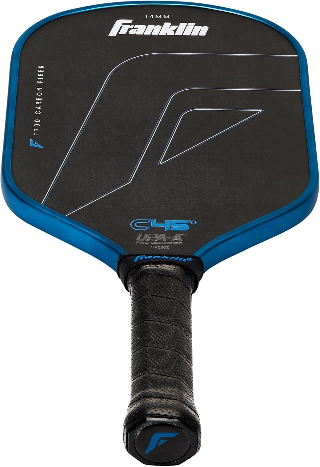 imageFranklin Sports PRO Pickleball Paddles C45 Carbon Fiber Series Official USAP UPA Approved Pro Player DesignBlue