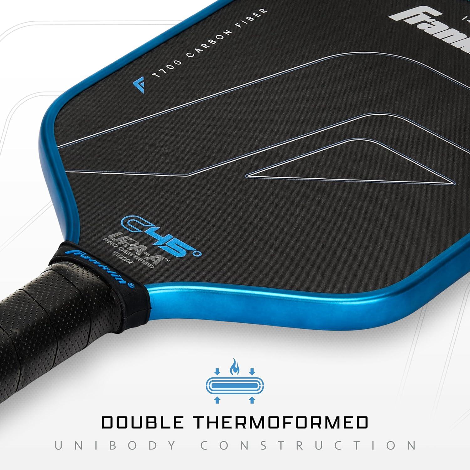 imageFranklin Sports PRO Pickleball Paddles C45 Carbon Fiber Series Official USAP UPA Approved Pro Player DesignBlue