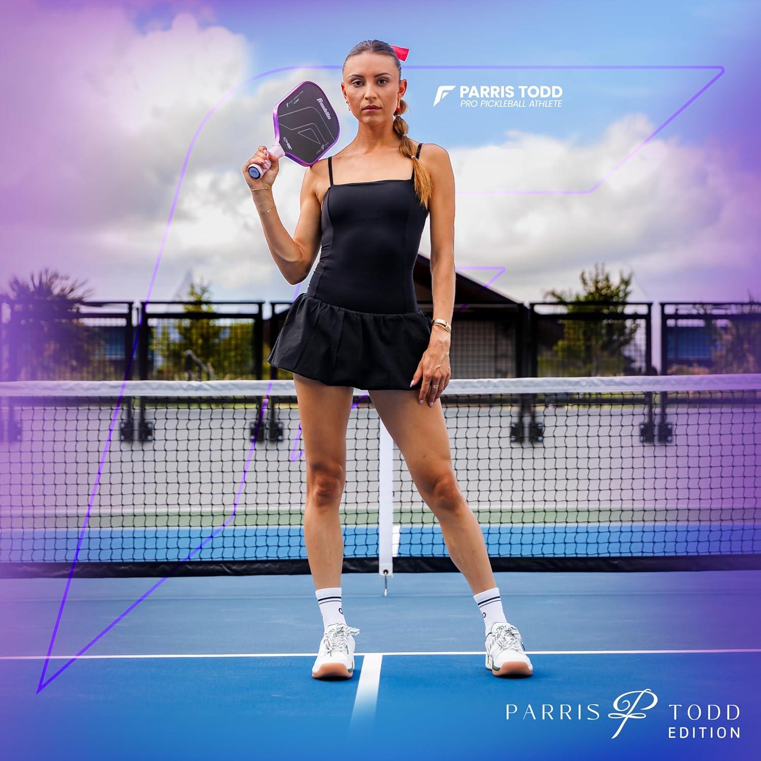 imageFranklin Sports PRO Pickleball Paddles C45 Carbon Fiber Series Official USAP UPA Approved Pro Player DesignLilac