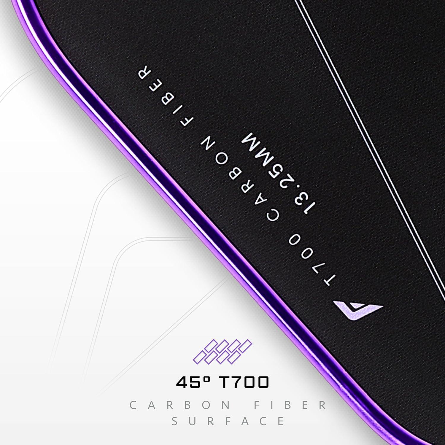 imageFranklin Sports PRO Pickleball Paddles C45 Carbon Fiber Series Official USAP UPA Approved Pro Player DesignLilac