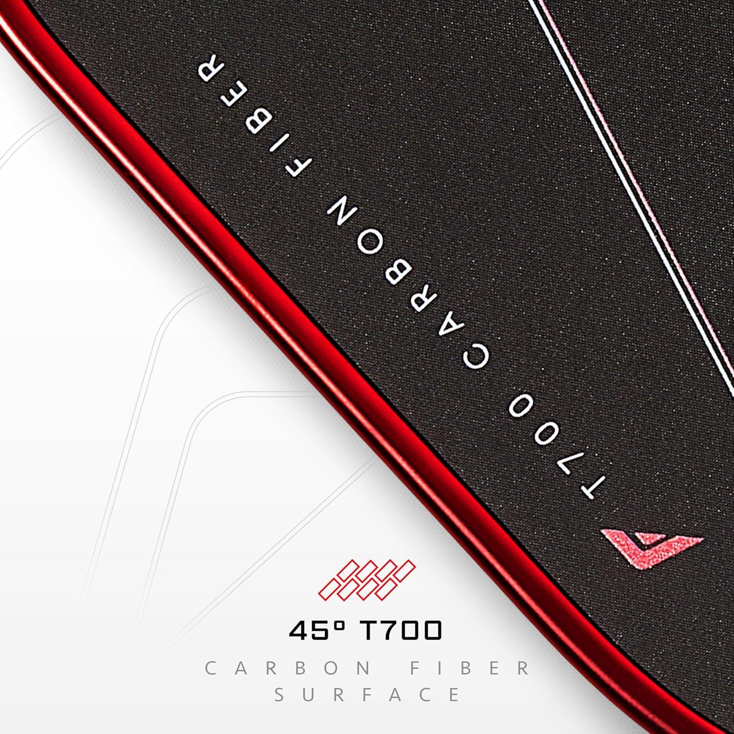 imageFranklin Sports PRO Pickleball Paddles C45 Carbon Fiber Series Official USAP UPA Approved Pro Player DesignRed