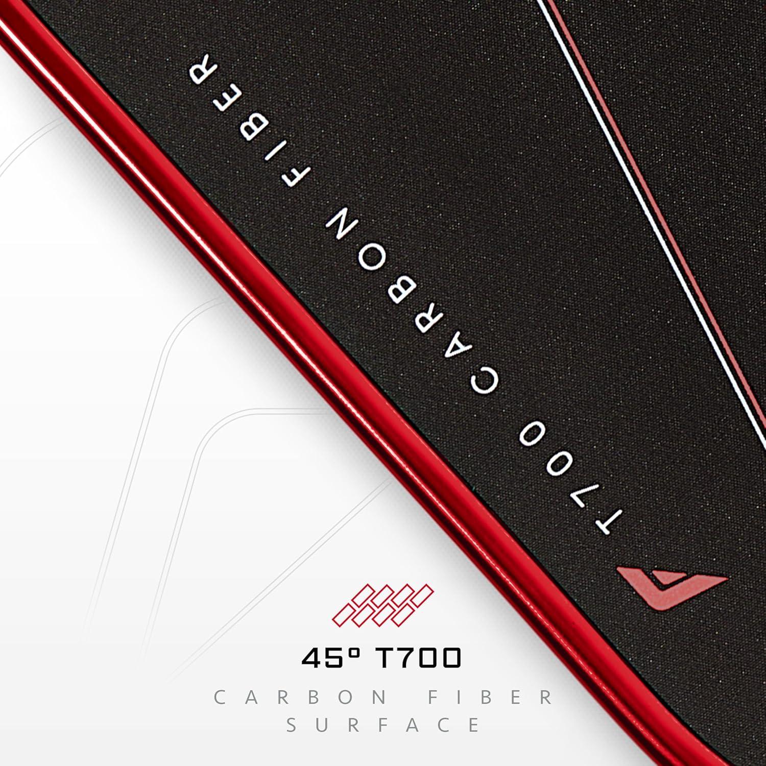 imageFranklin Sports PRO Pickleball Paddles C45 Carbon Fiber Series Official USAP UPA Approved Pro Player DesignRed