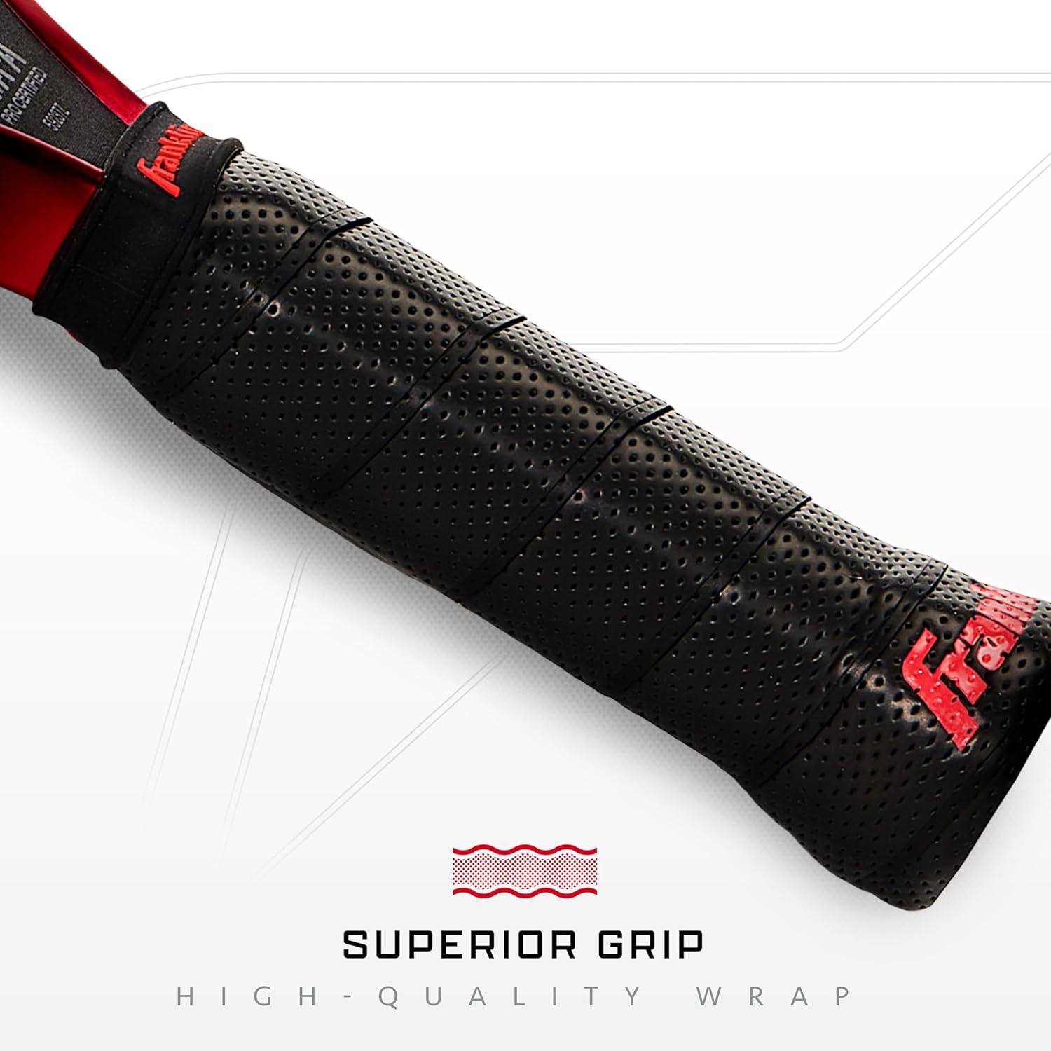 imageFranklin Sports PRO Pickleball Paddles C45 Carbon Fiber Series Official USAP UPA Approved Pro Player DesignRed