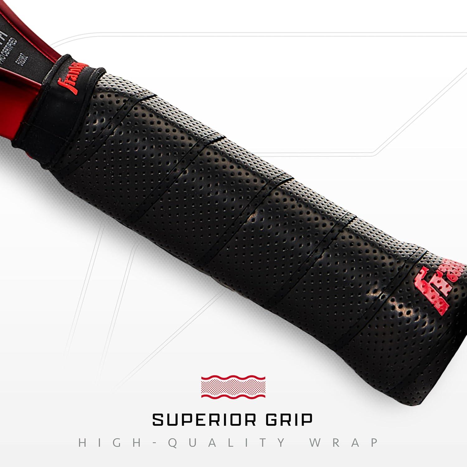 imageFranklin Sports PRO Pickleball Paddles C45 Carbon Fiber Series Official USAP UPA Approved Pro Player DesignRed