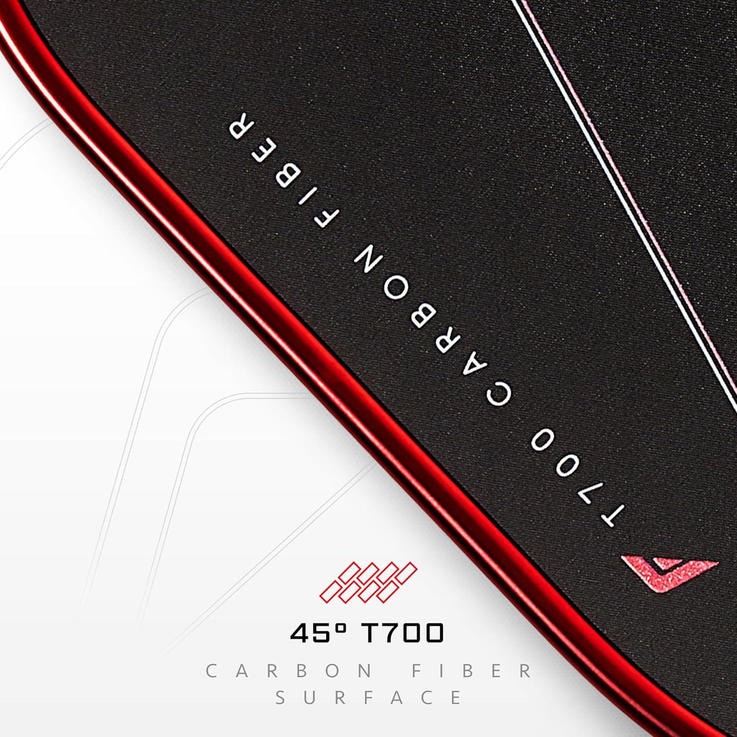 imageFranklin Sports PRO Pickleball Paddles C45 Carbon Fiber Series Official USAP UPA Approved Pro Player DesignRed