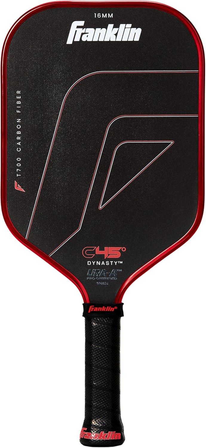 imageFranklin Sports PRO Pickleball Paddles C45 Carbon Fiber Series Official USAP UPA Approved Pro Player DesignRed