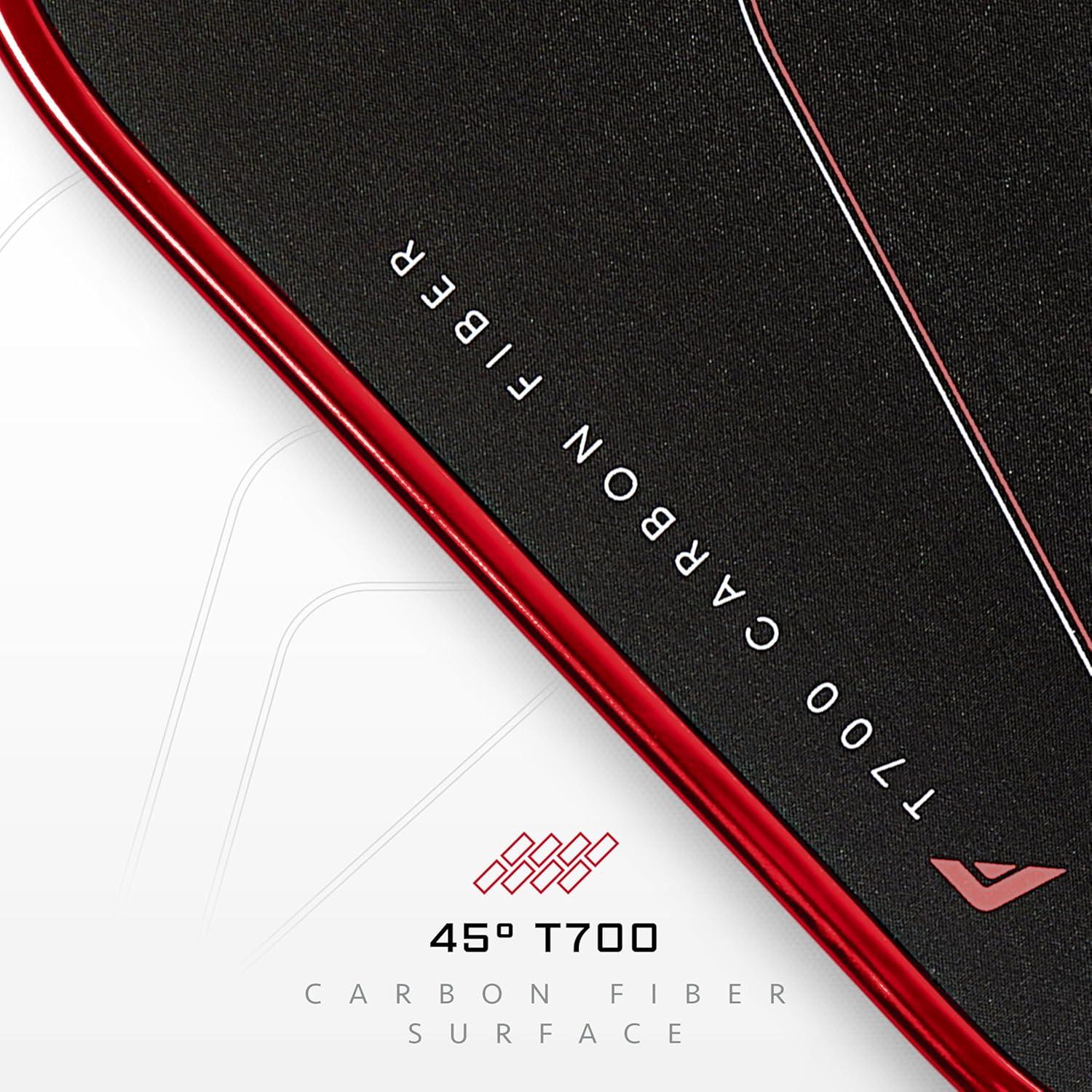 imageFranklin Sports PRO Pickleball Paddles C45 Carbon Fiber Series Official USAP UPA Approved Pro Player DesignRed